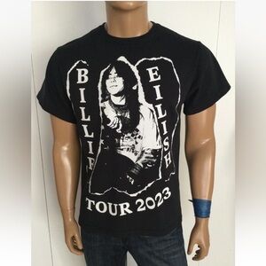 Billie Eilish World Tour 2023 Black T- Shirt Size M